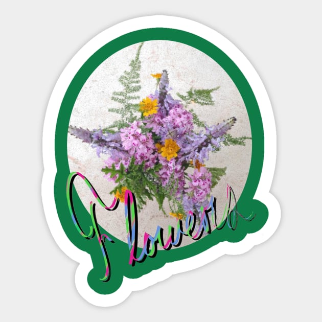 Beauty flowers Sticker by yarbooa